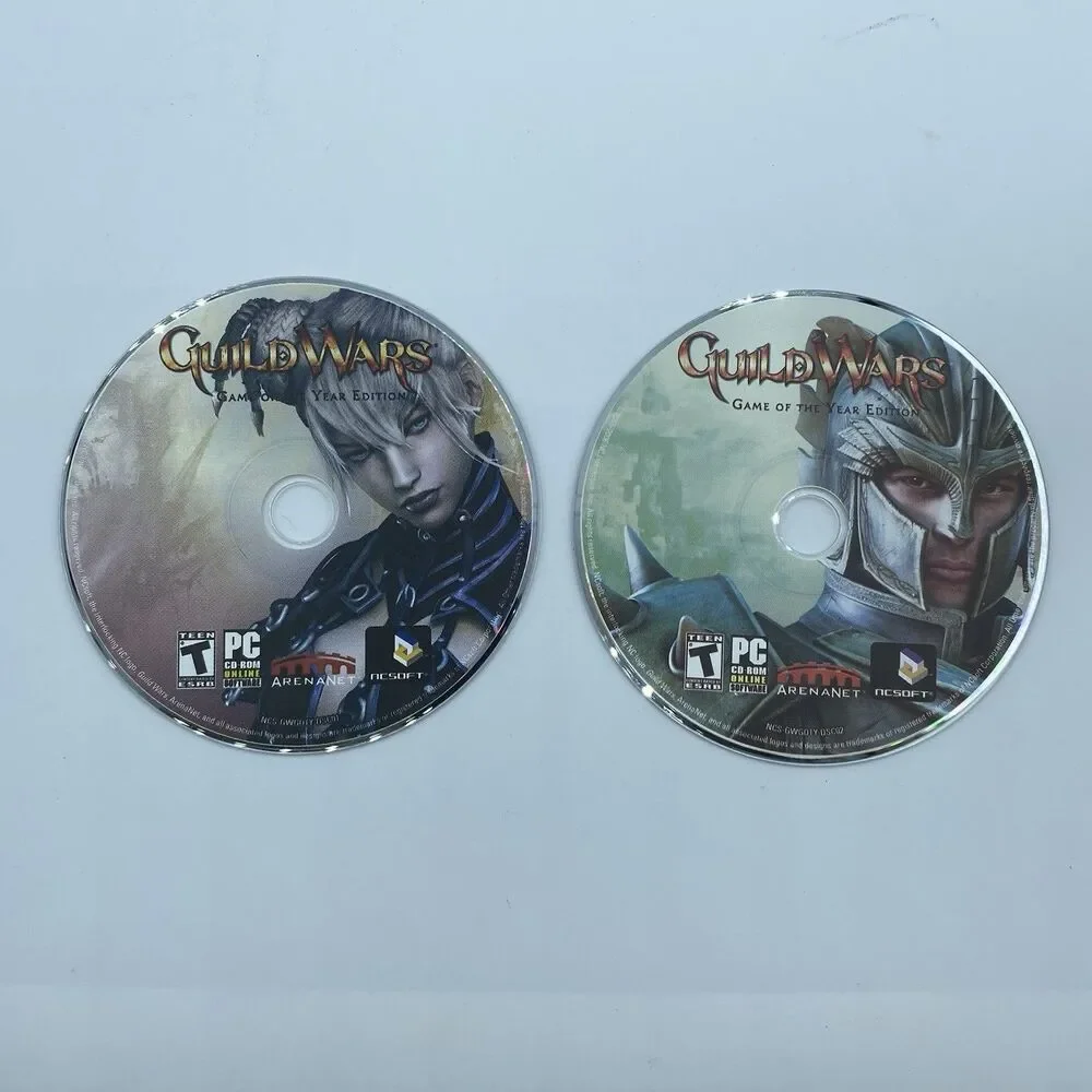Guild Wars (Game of the Year Edition) (PC) Used-CIB VG CD-ROM NCSoft